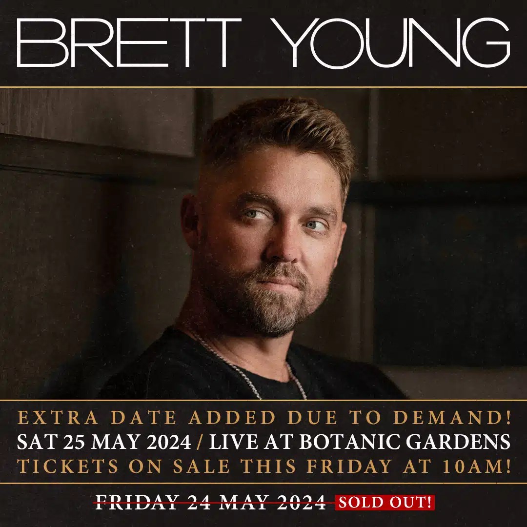 Brett Young Don't Miss the Extra Belfast Show Live at Botanic Gardens