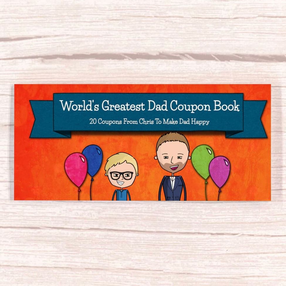 Surprise Dad with Love 'World's Greatest Dad' Child Coupon Book