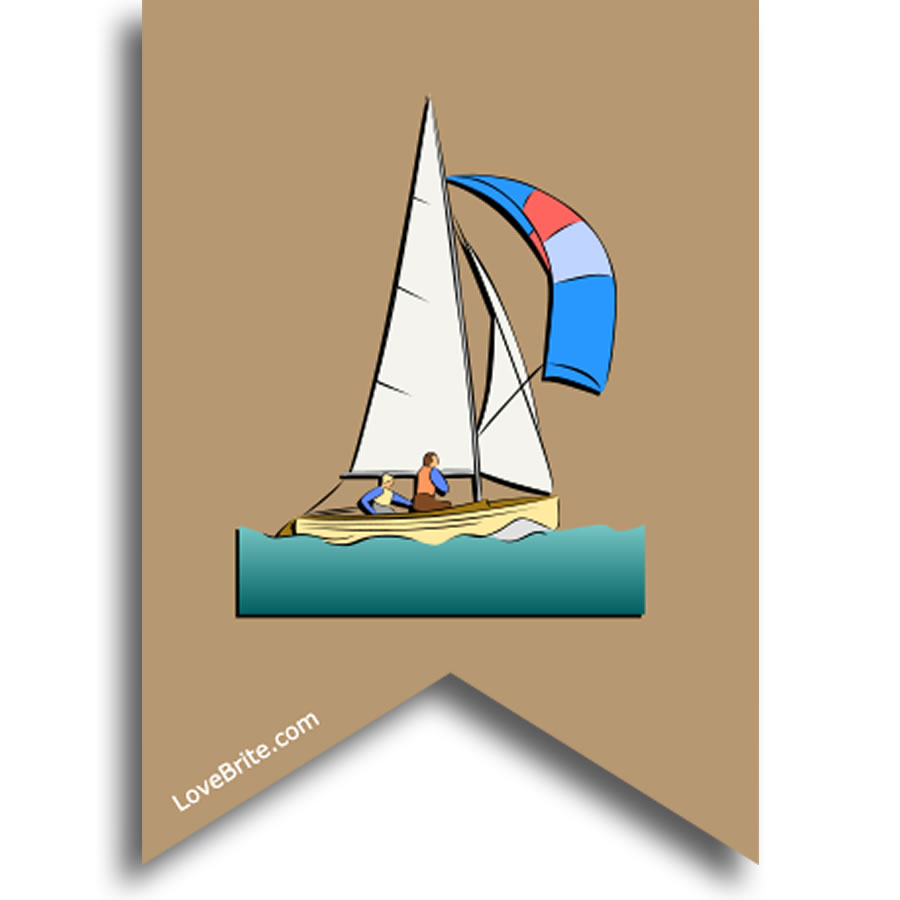 Sailing boat Theme Party Decoration for bunting