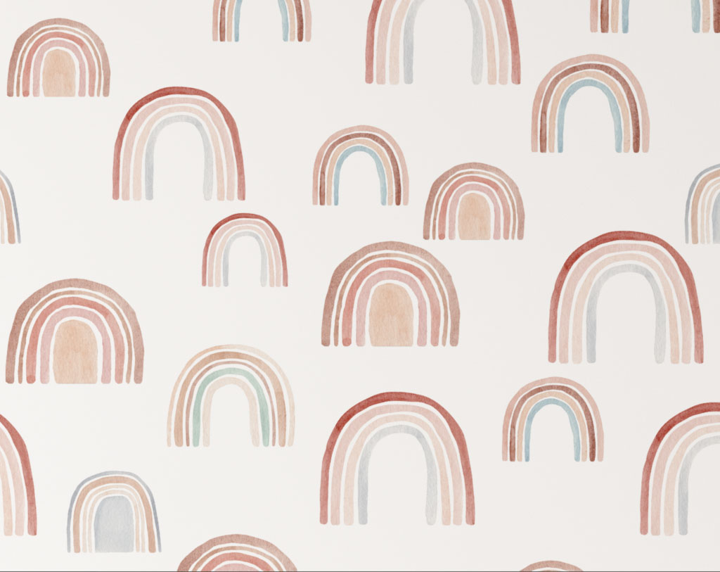 Neutral Rainbow Wallpaper Lovecoco