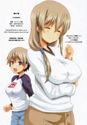 《カラーエロ漫画》宇崎ママ&花、巨乳母娘がWパイズリで精子を搾取！