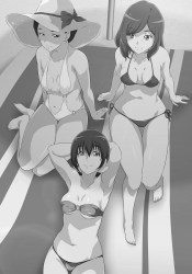 セックスレスの人妻、海でヤリチンのターゲットにされて…【カラーエロ漫画】