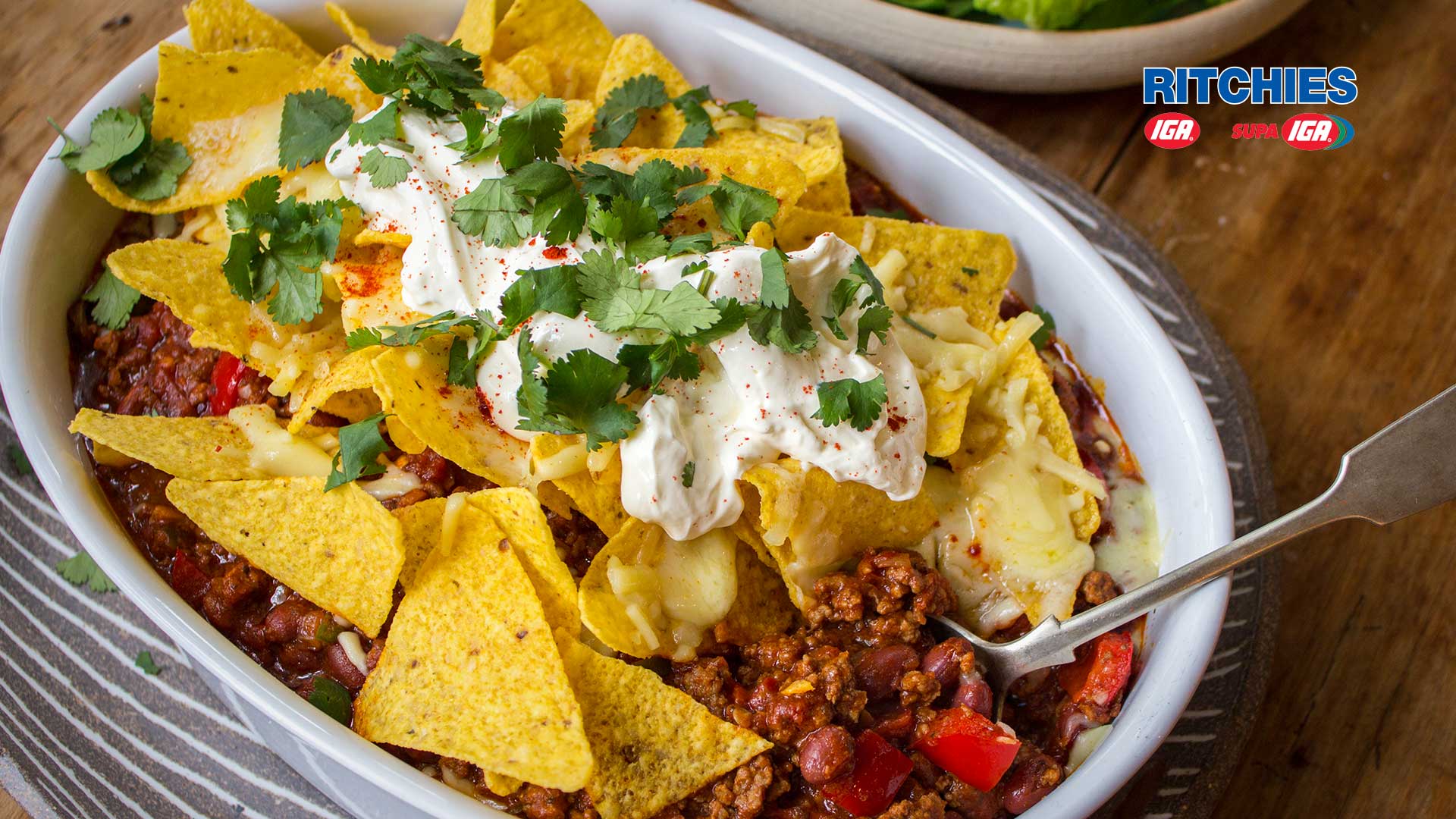 chilli con carne nacho pie Love Food