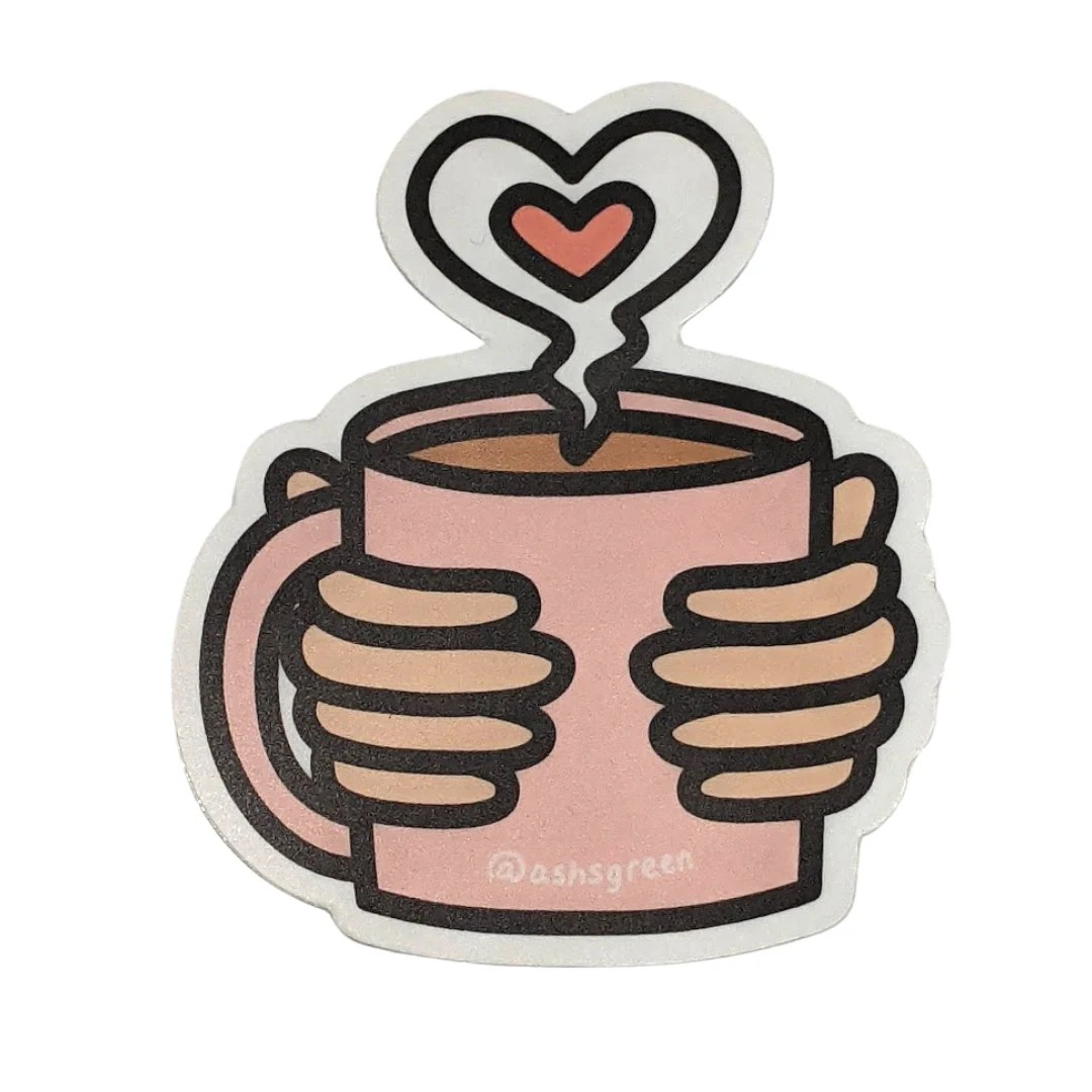 Coffee Mug Sticker Kelowna Visitor Centre