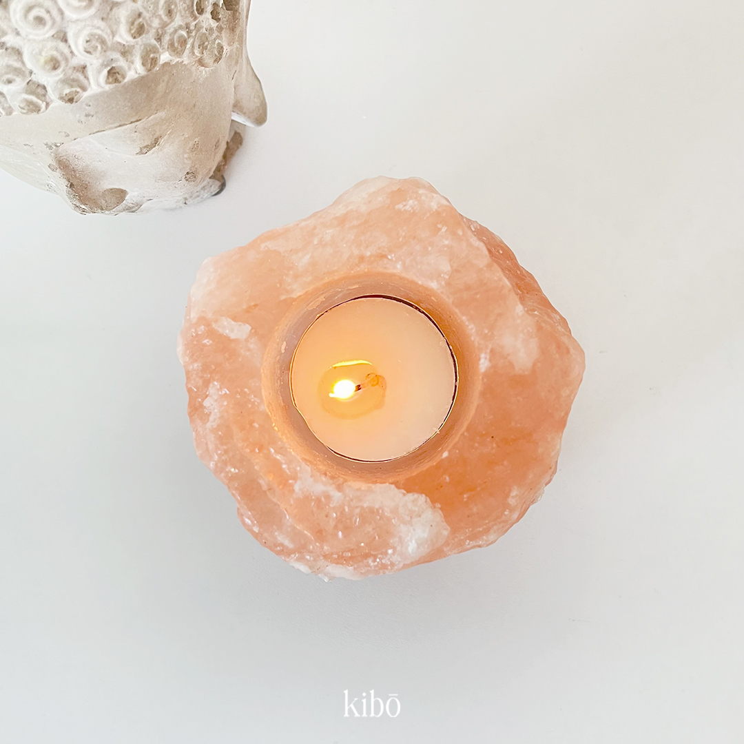 Himalayan Salt Candle Holder Kibō EStore