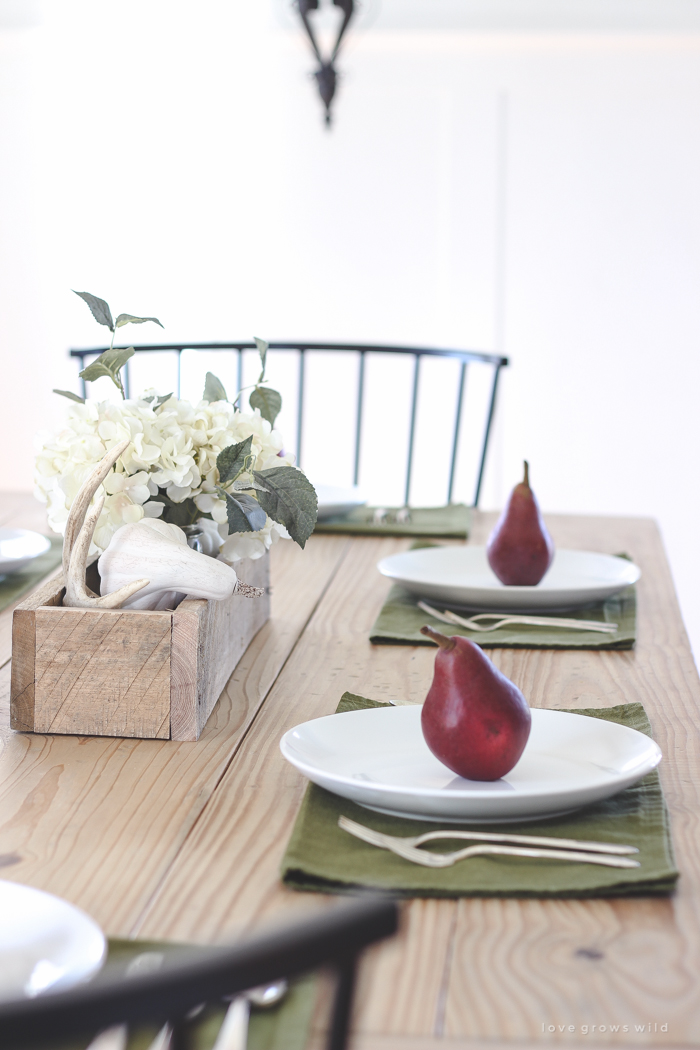 Simple Farmhouse Fall Table Setting Love Grows Wild