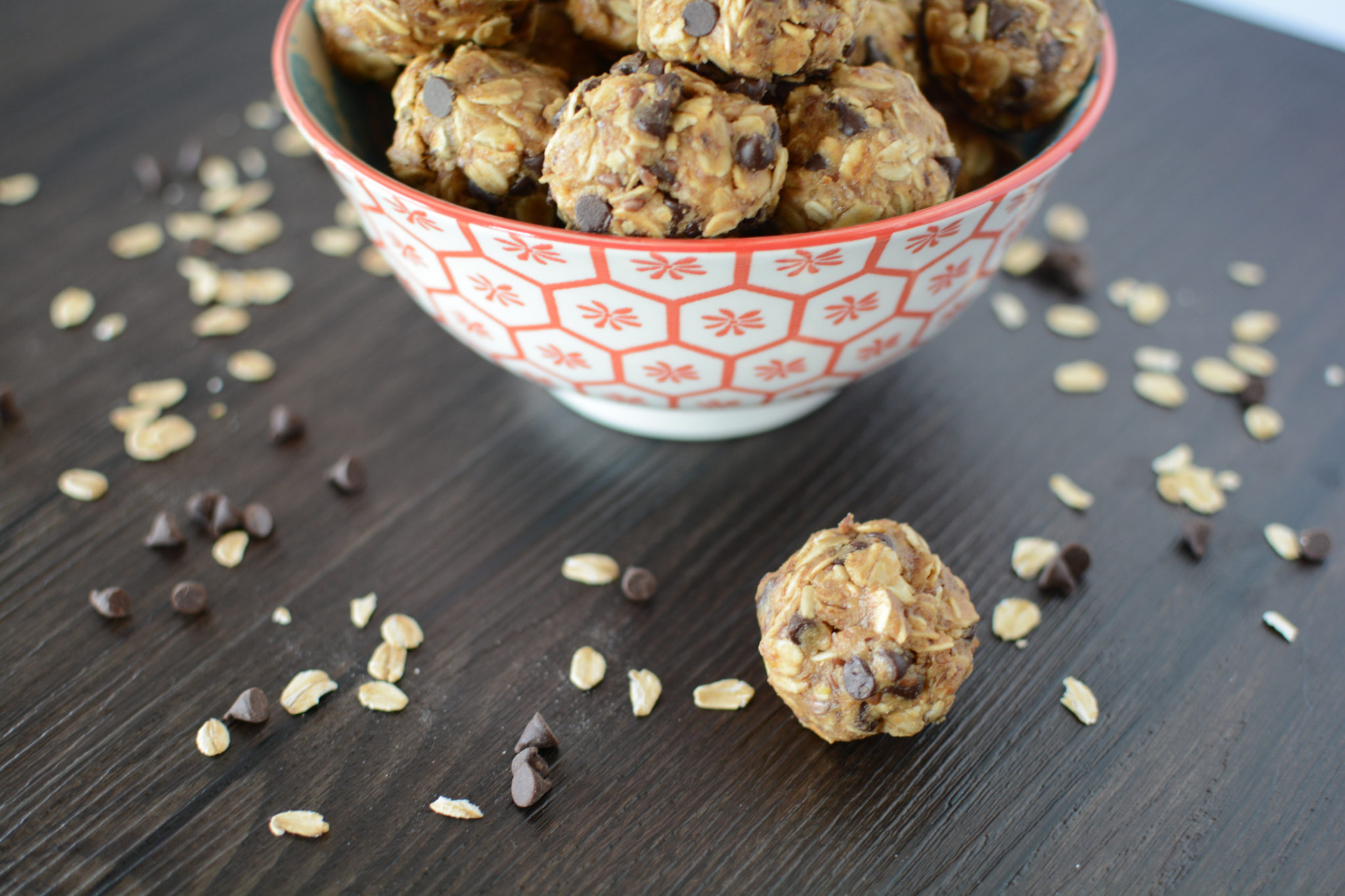 NoBake Peanut Butter & Chocolate Lactation Energy Balls