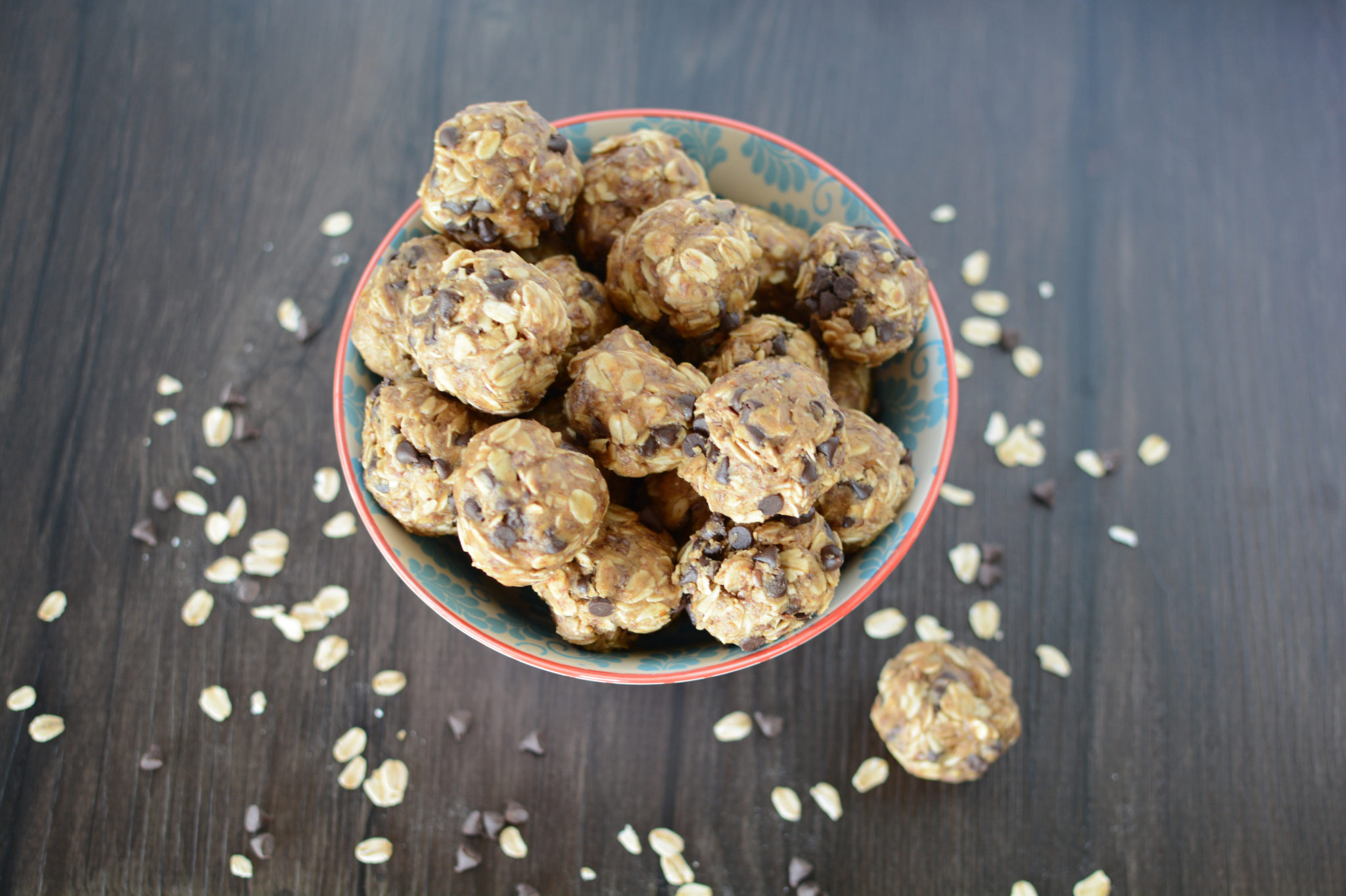 NoBake Peanut Butter & Chocolate Lactation Energy Balls