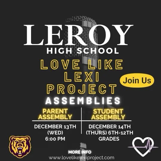 Leroy High School Love Like Lexi Project