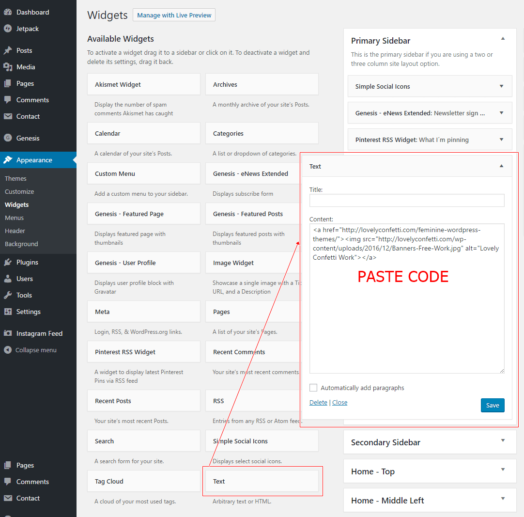 How to add an image link in your WordPress sidebar + FREE banners