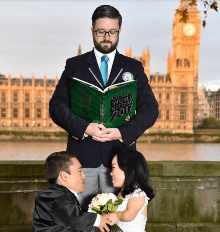 The smallest and cutest couple in the world got married while also