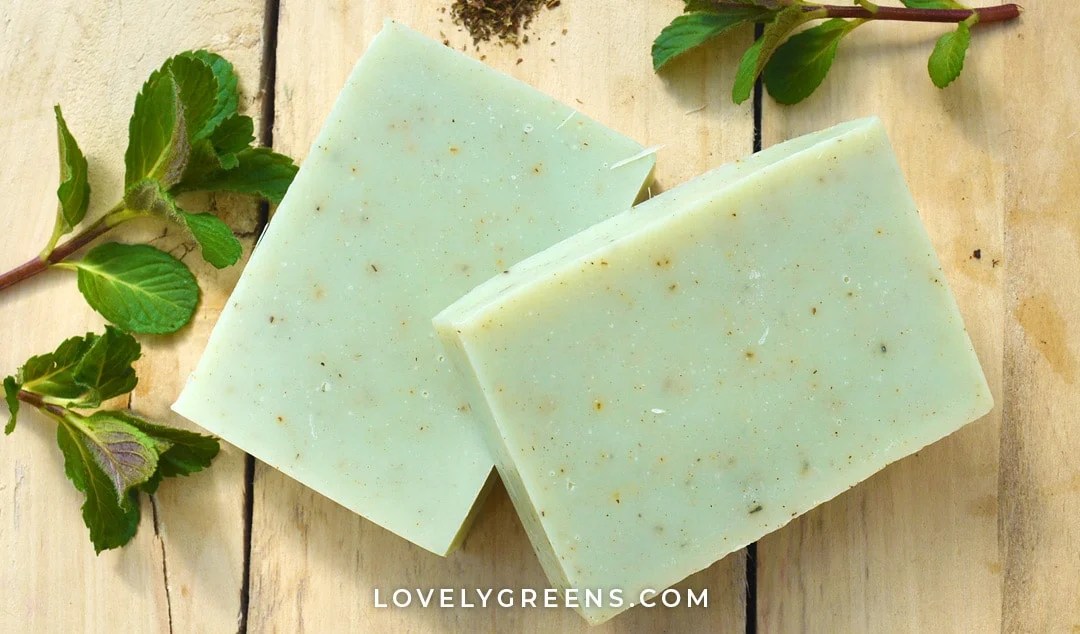 How to Make Peppermint Soap (cold process) • Lovely Greens