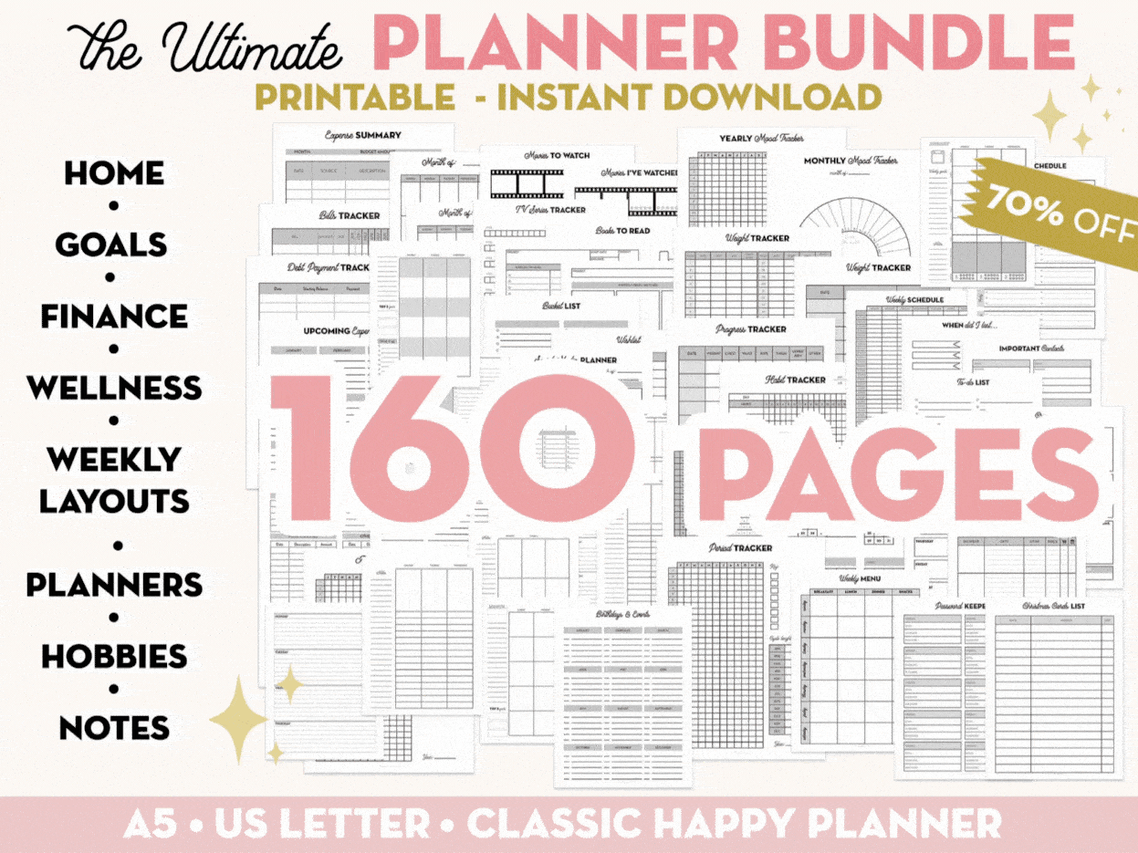 SALE Ultimate Planner Bundle Lovely Planner