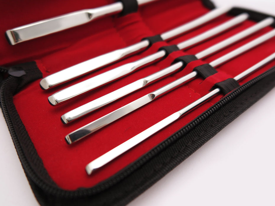Urethral Dilator Set 8 Piece Kit of Stainles Steel Hegal Urethral Sounds