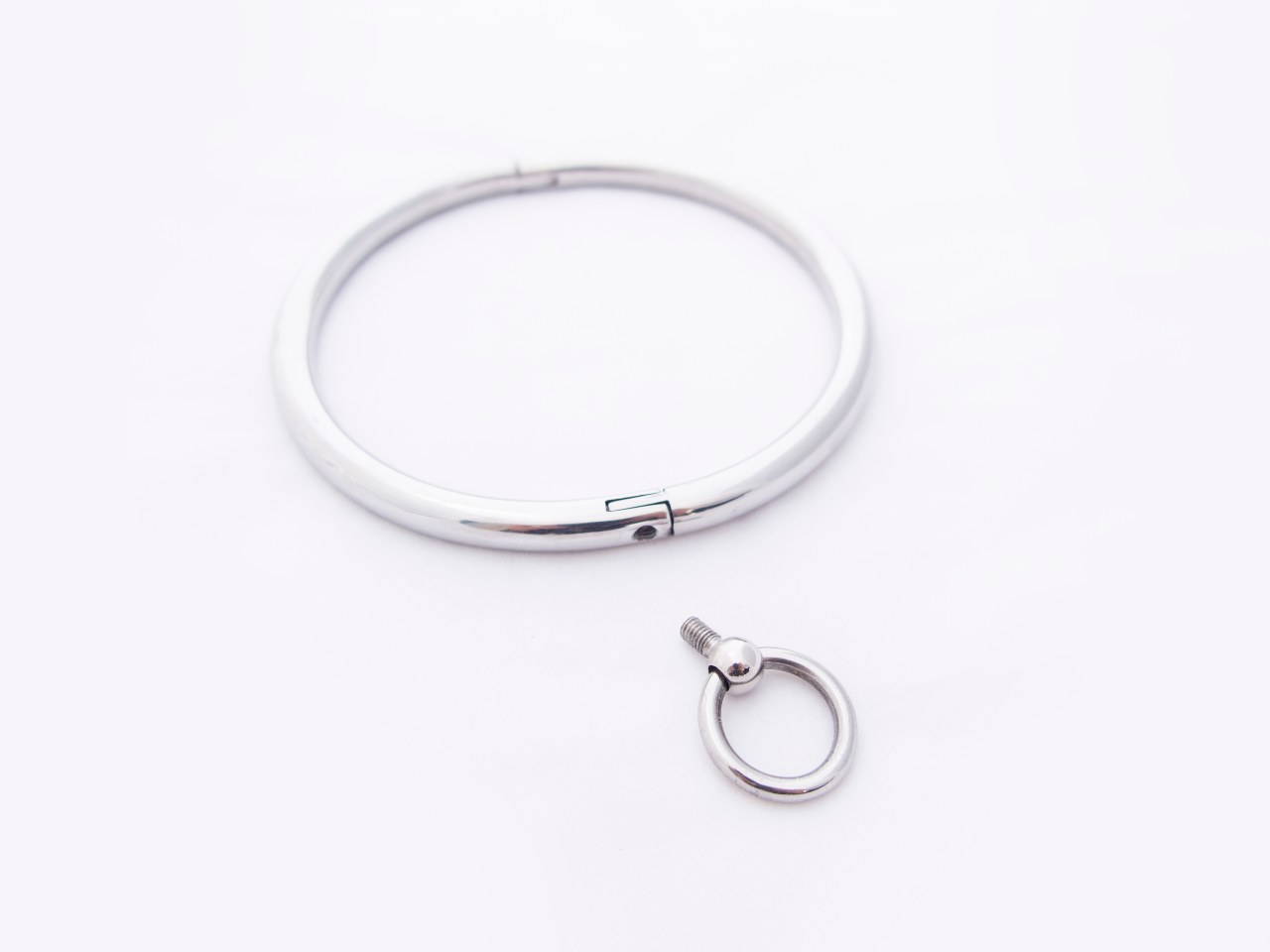 Eternity Collar in Solid Stainless Steel Metal Bondage and Fetish Toys