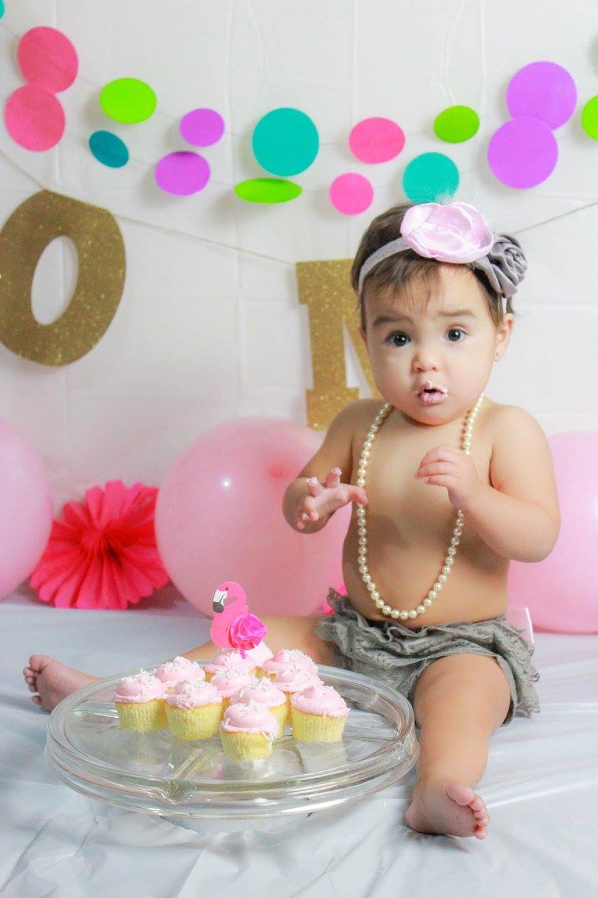 Happy First Birthday, Alethea! Love, Melody