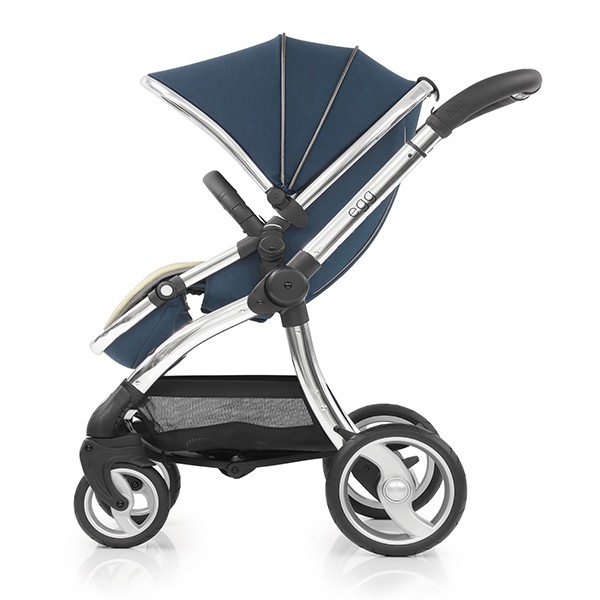 egg pram navy blue