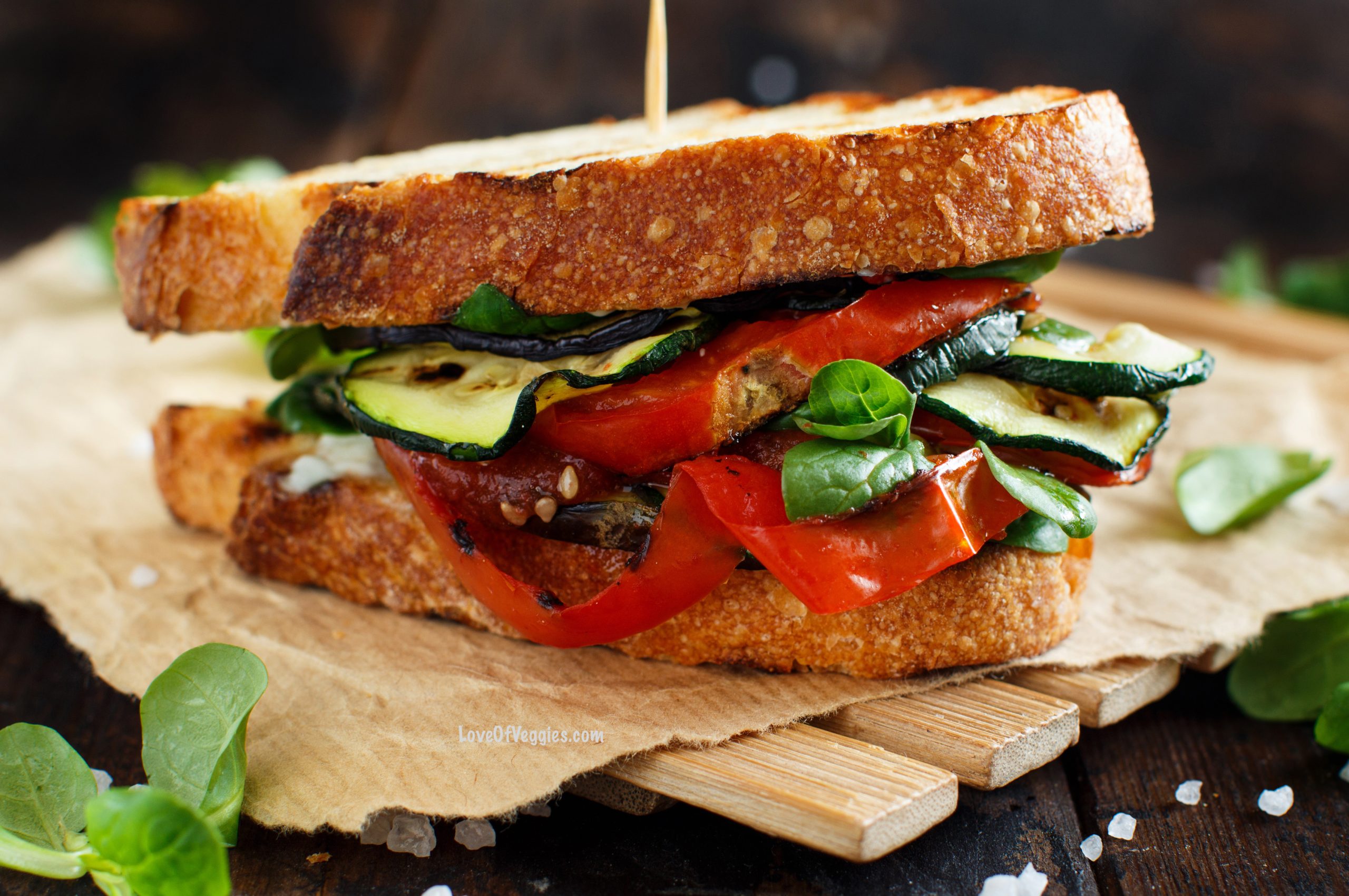 Grilled Vegan Vegetable Sandwich Love of Veggies