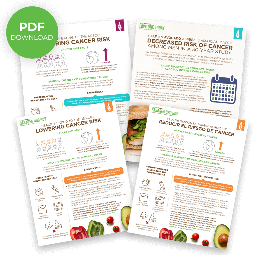 New Study Investigating Avocados’ Role in Cancer Risk RD cancertoolkit Love One Today®