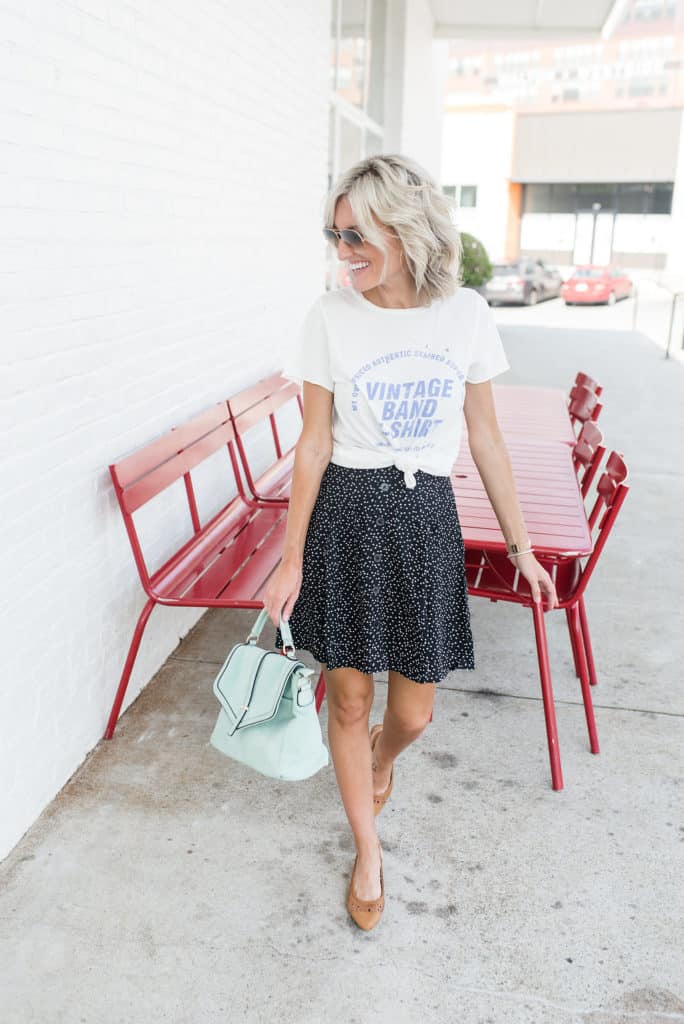 Band Tees & Mini Skirts with ModCloth Loverly Grey