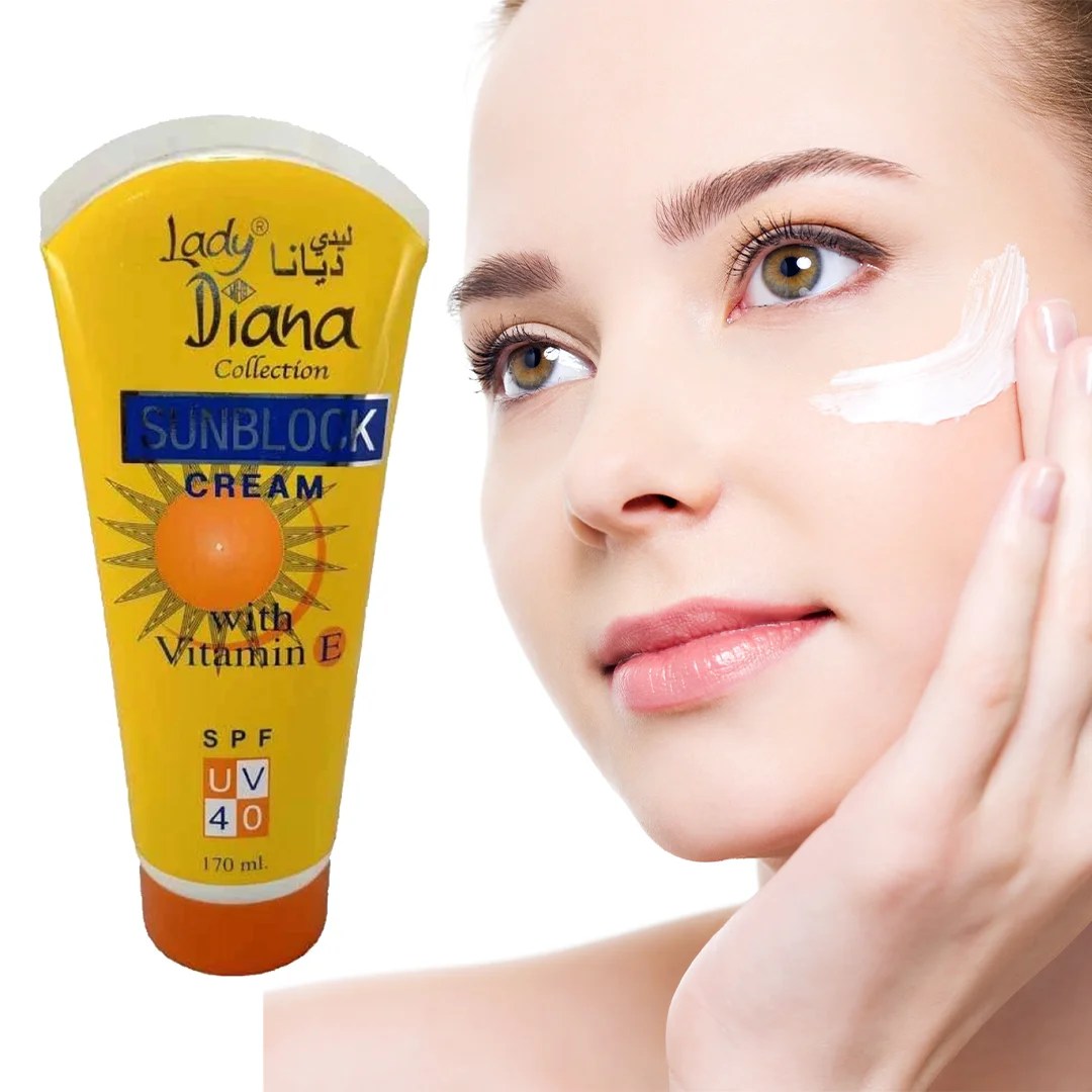 Lady Diana Sunblock Cream With Vitamin E Cream SPF UV 40 Loverspoint