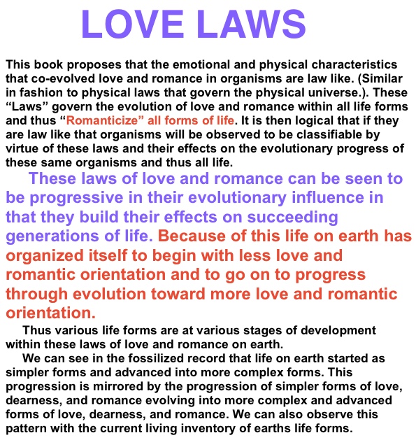 LOVE LAWS SHAPE AND GUIDE EVOLUTIONS HEART BUILDING PROCESS LOVESAPIENS
