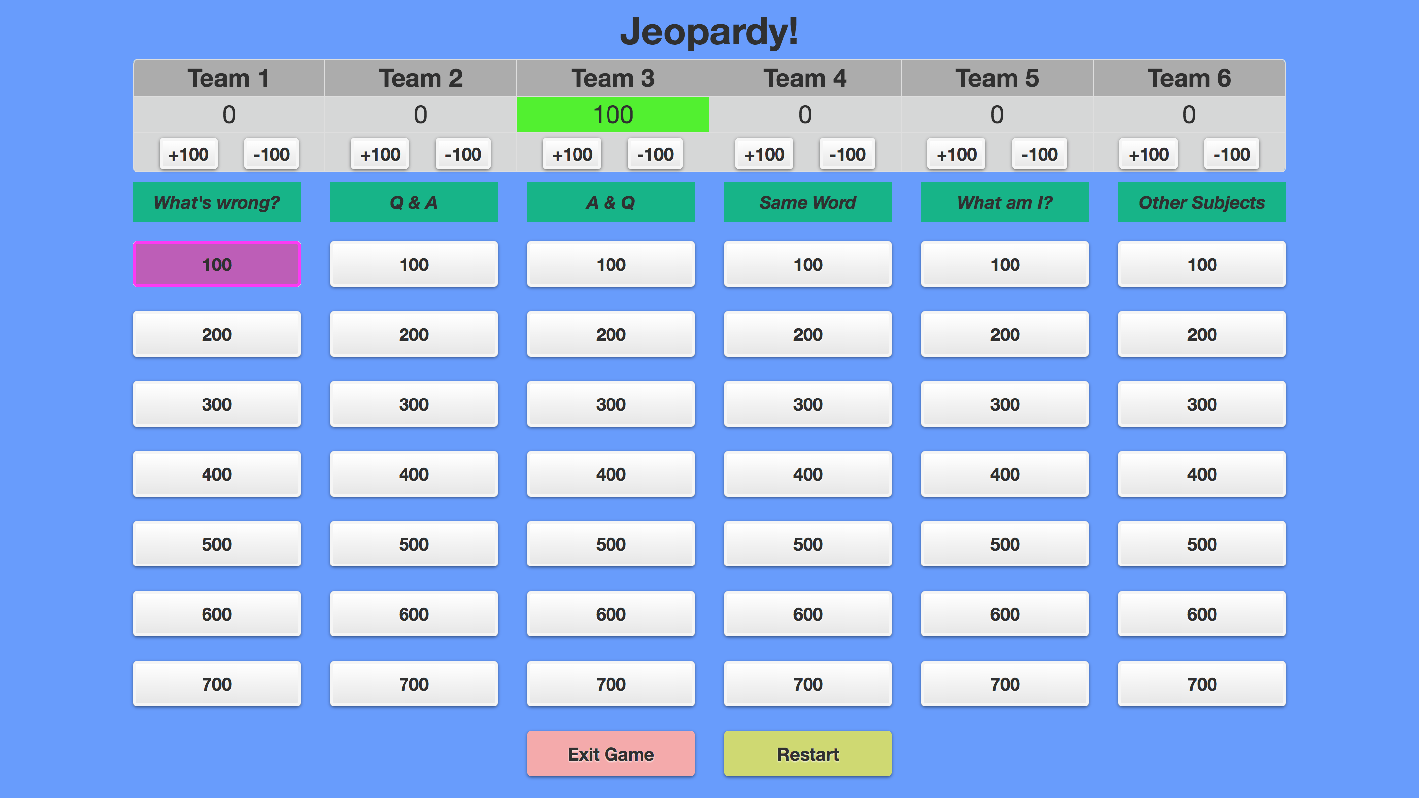 Quiz Game Project Overview