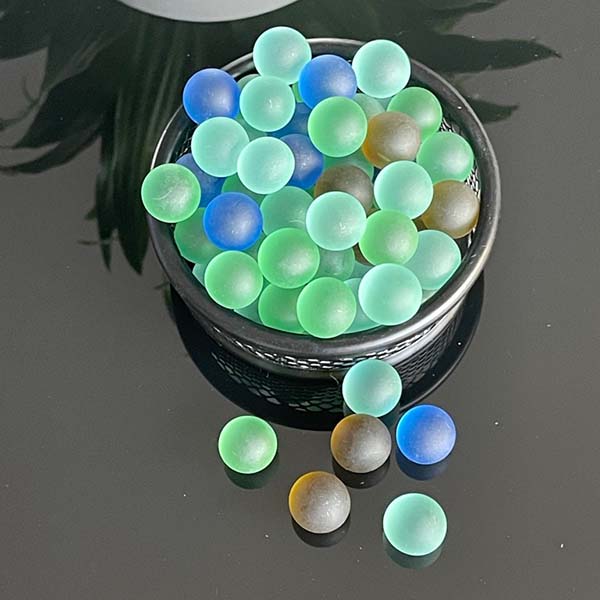 Tumbled Sea Glass Balls/Spheres Love Sea Glass
