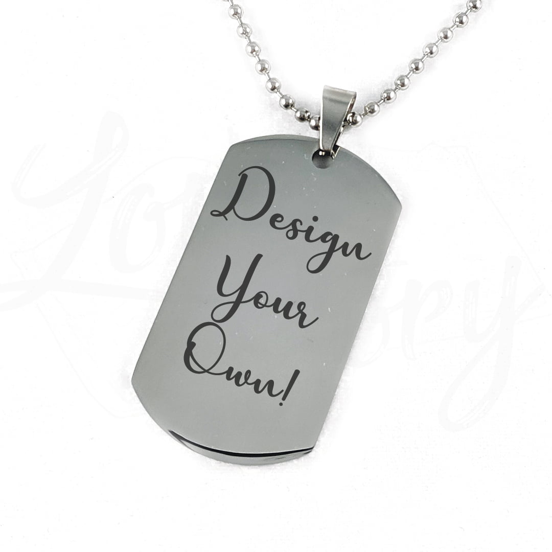 Design Your Own Army Dog Tag Love Story