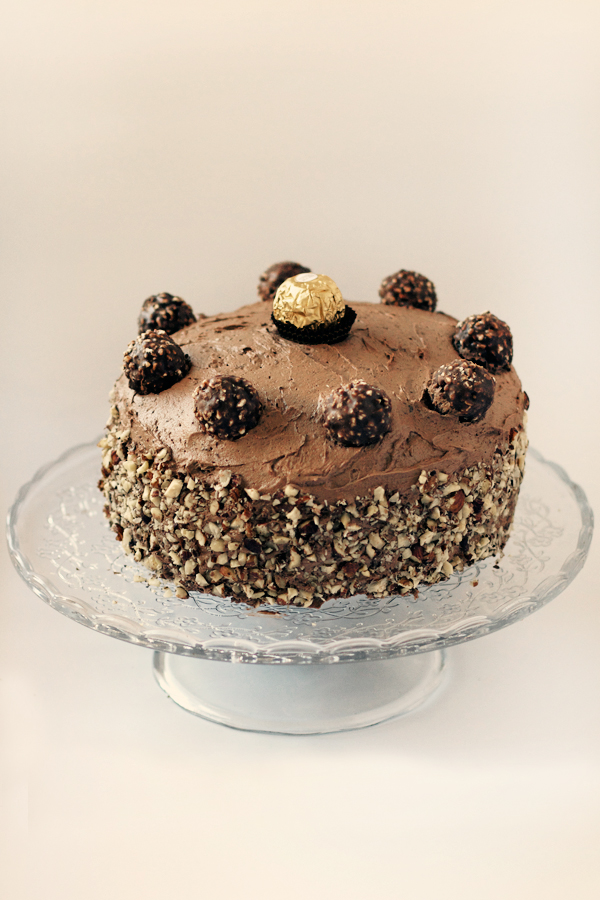 Triple Decker Ferrero Rocher Cake with Nutella Buttercream Love Swah