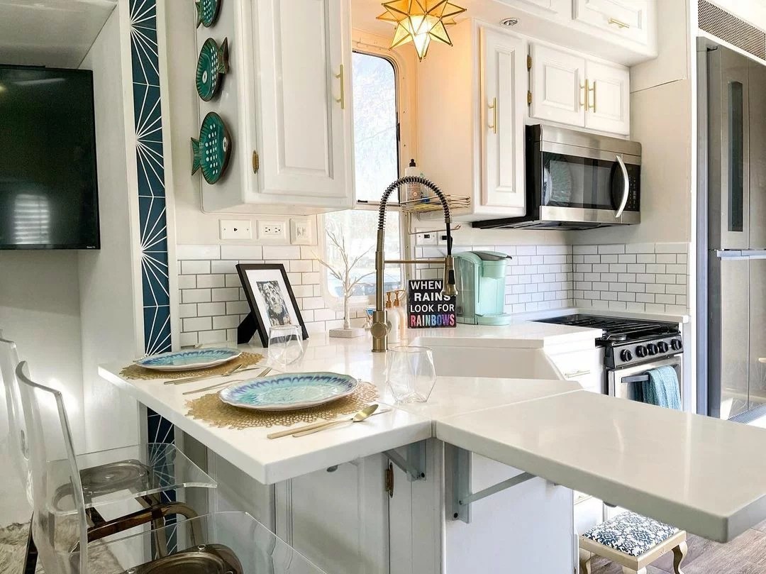 FlipUp RV Kitchen Countertop Extensions LoveThatRV