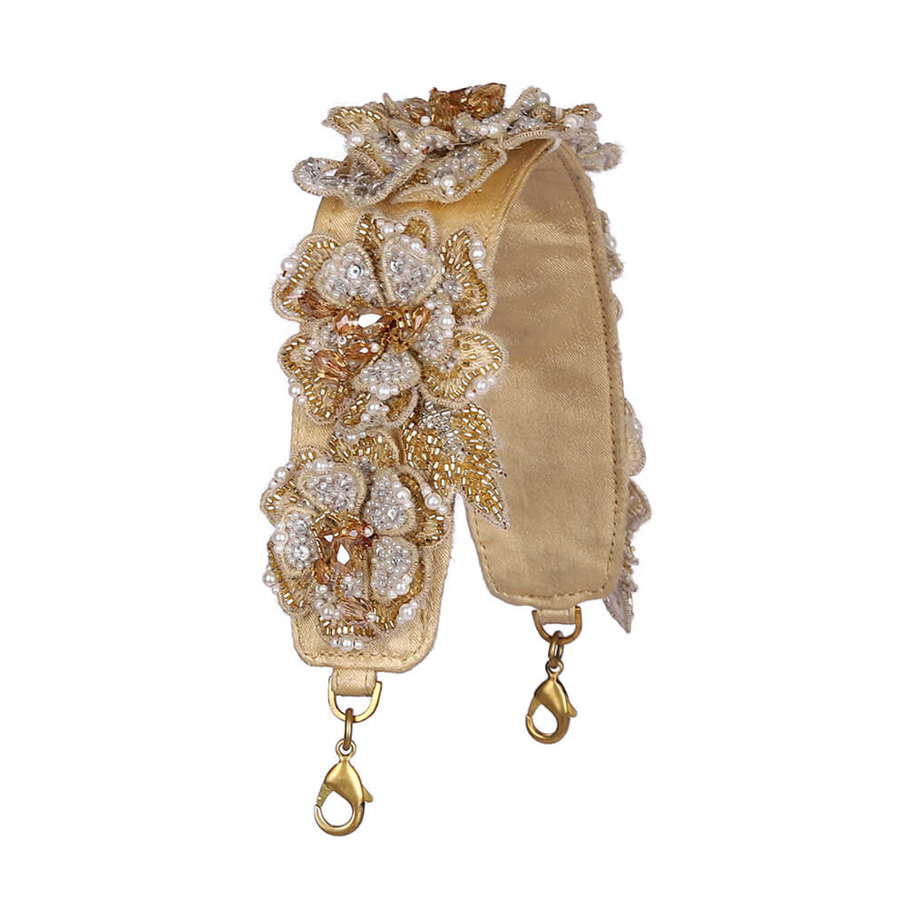 Corsage Handle Peerless Gold Lustrous Silver Lovetobag