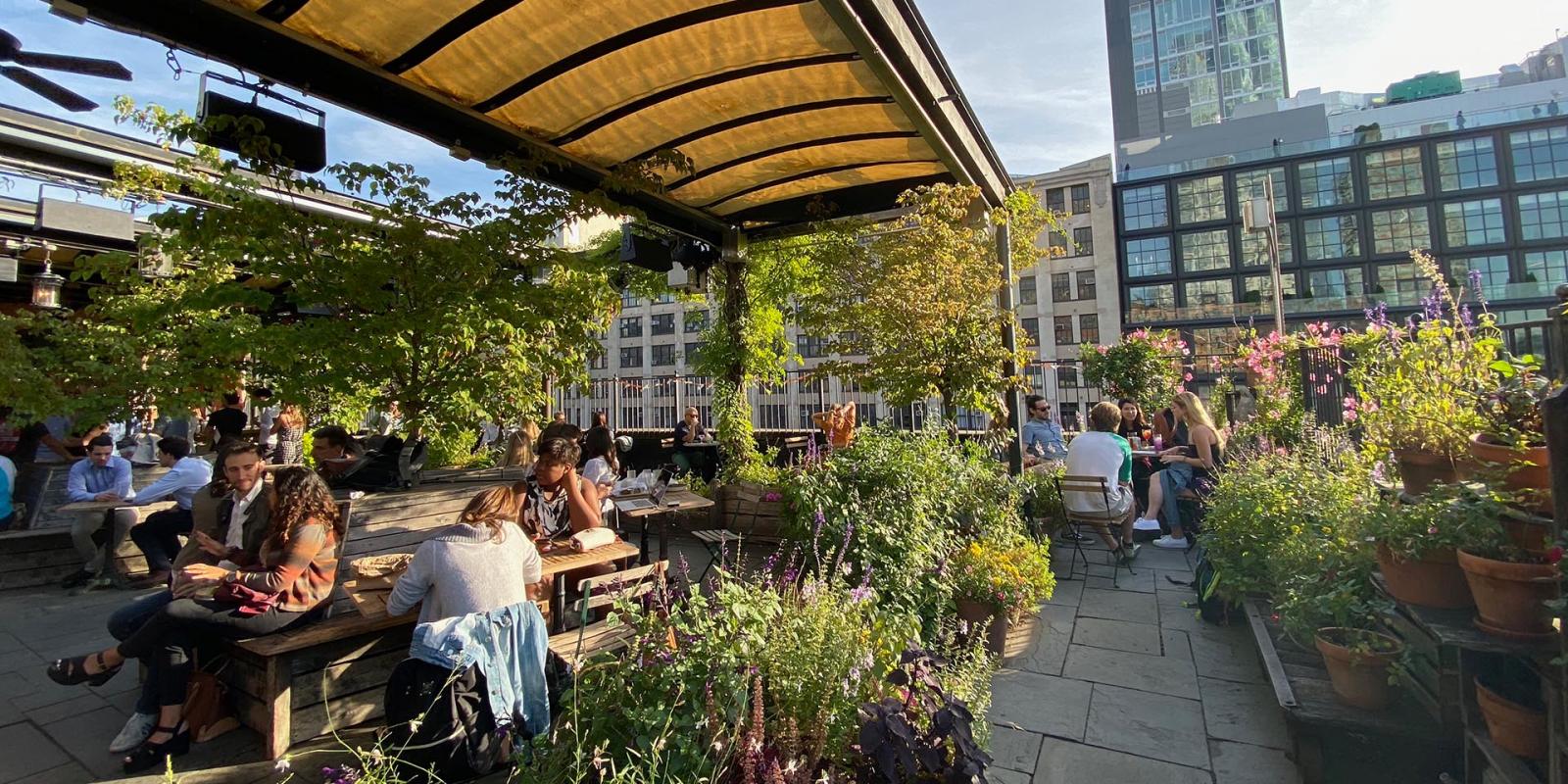 Gallow Green Rooftop Bar at McKittrick Hotel
