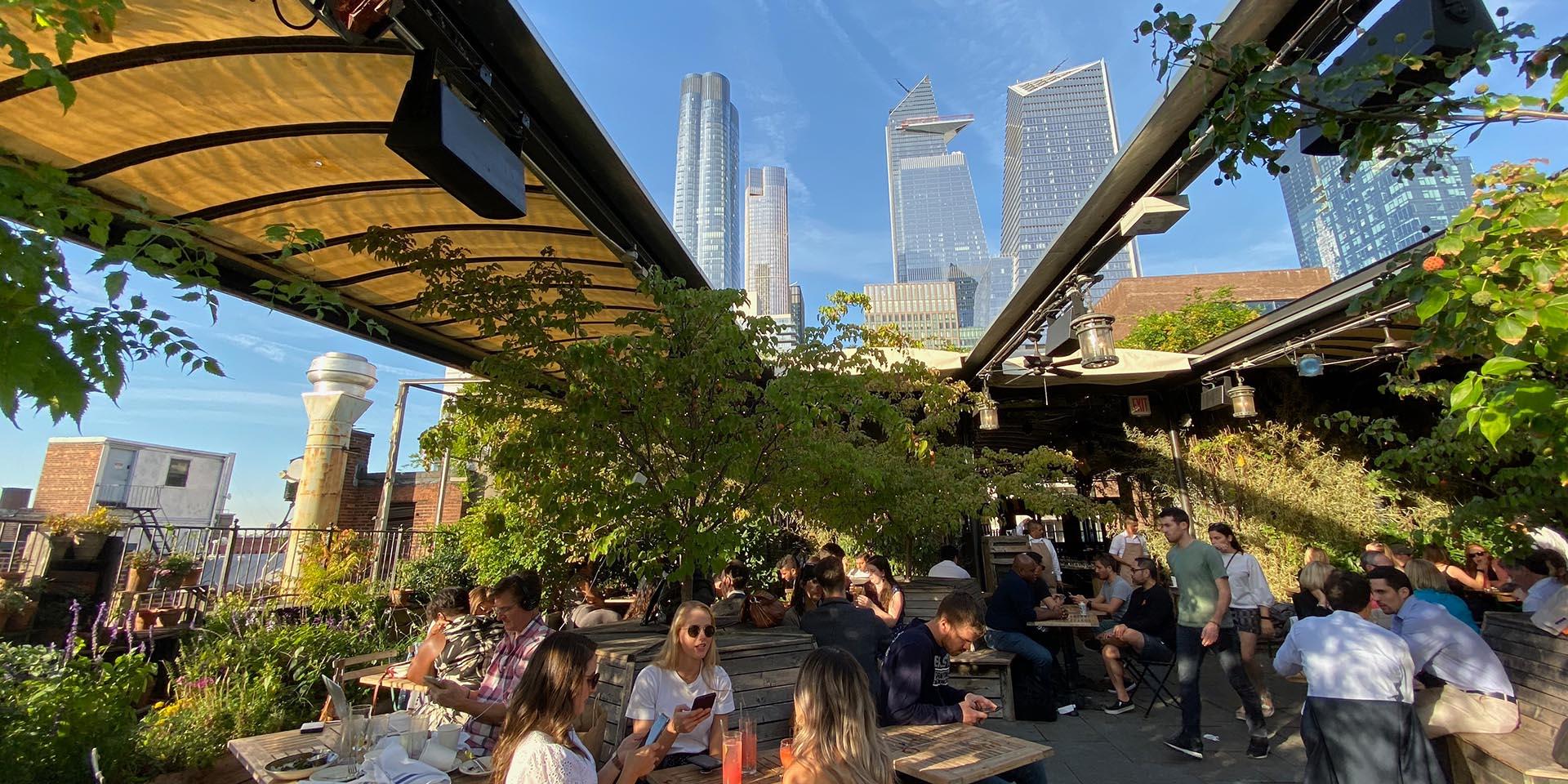 Gallow Green Rooftop Bar at McKittrick Hotel