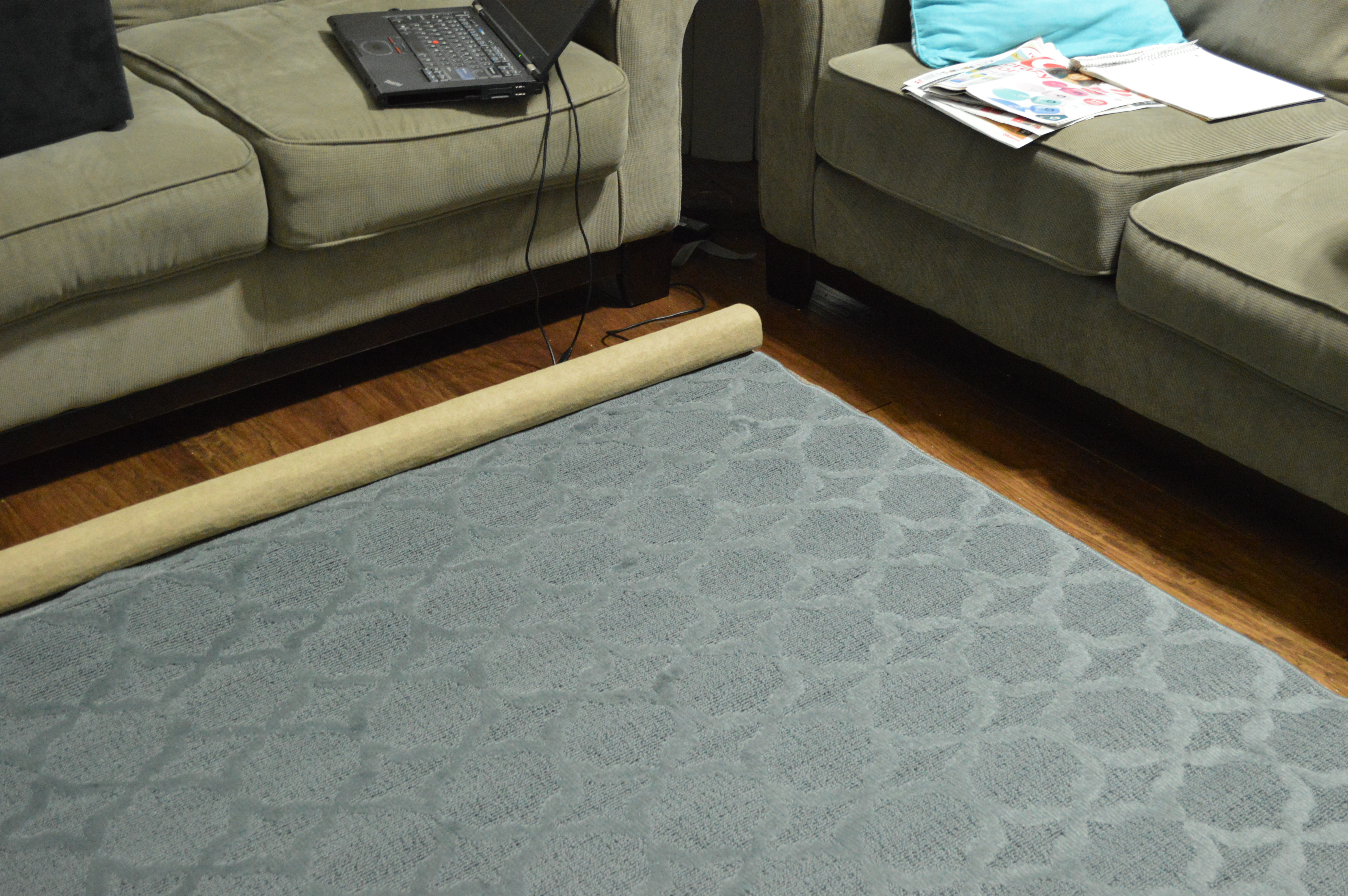 We Finally Have a Living Room Rug Loving Here