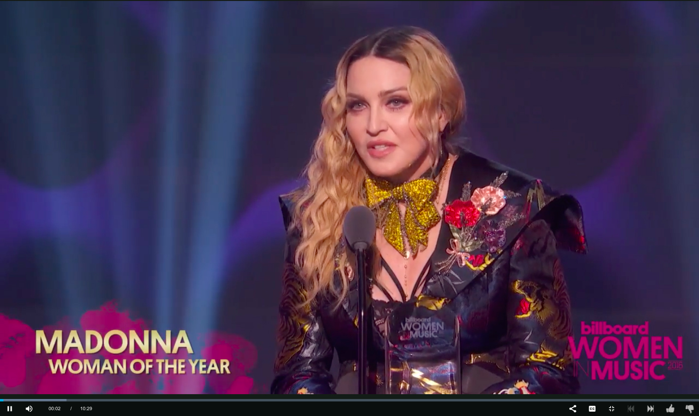 Madonna Delivers Brutal Truth in her “Woman of the Year” Acceptance
