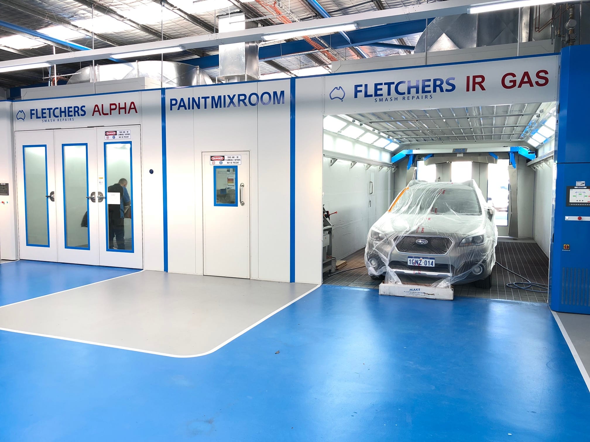 Spraybooth, Prepbays, Mixrooms Australia super efficient and fully