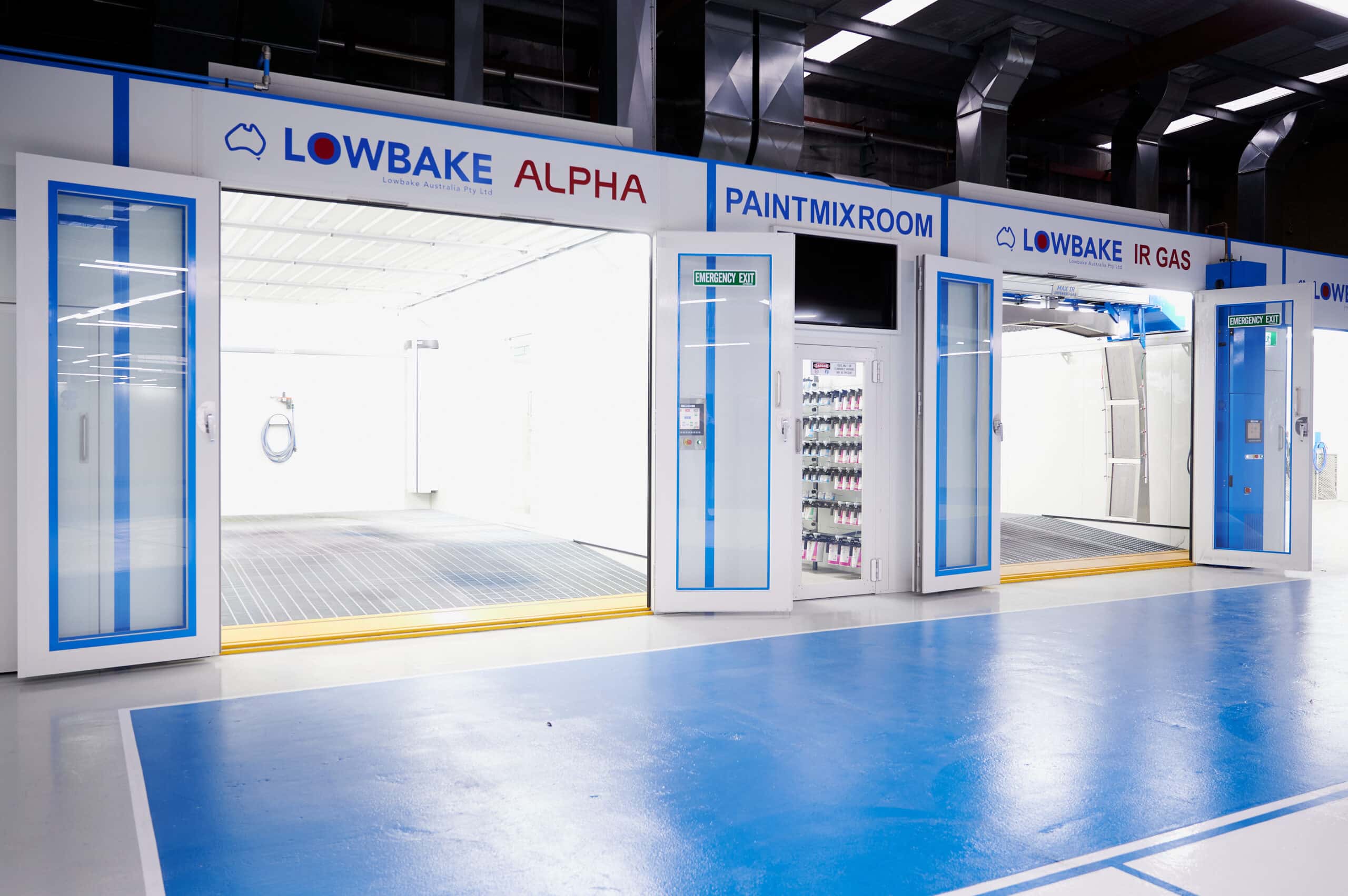 Spraybooth, Prepbays, Mixrooms Australia super efficient and fully