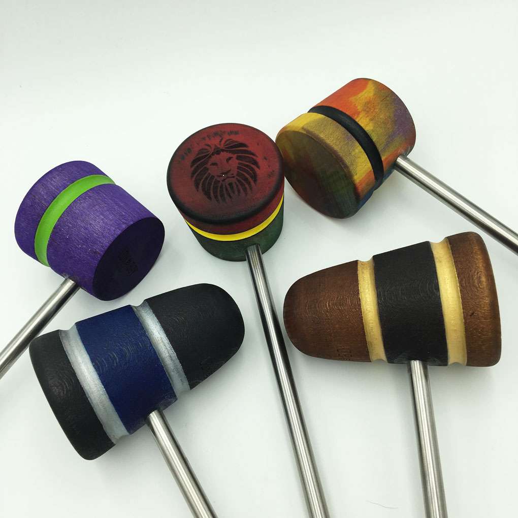 InStock Custom Bass Drum Beaters Low Boy Custom Beaters