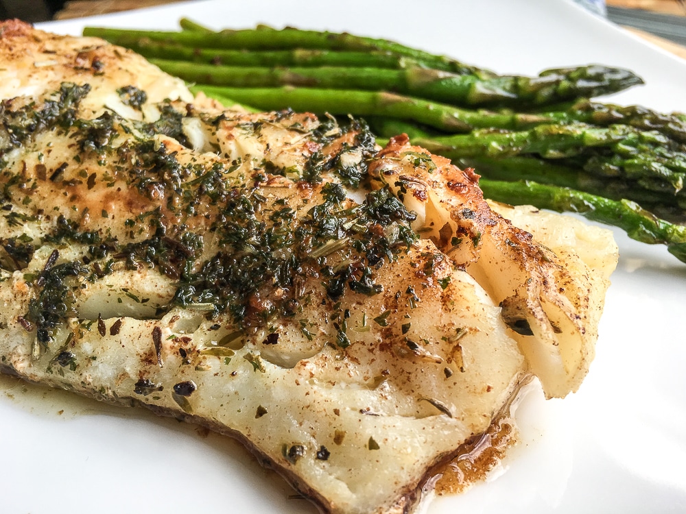 Low Carb Cod with Garlic Herb Butter Low Carb Cod Recipes