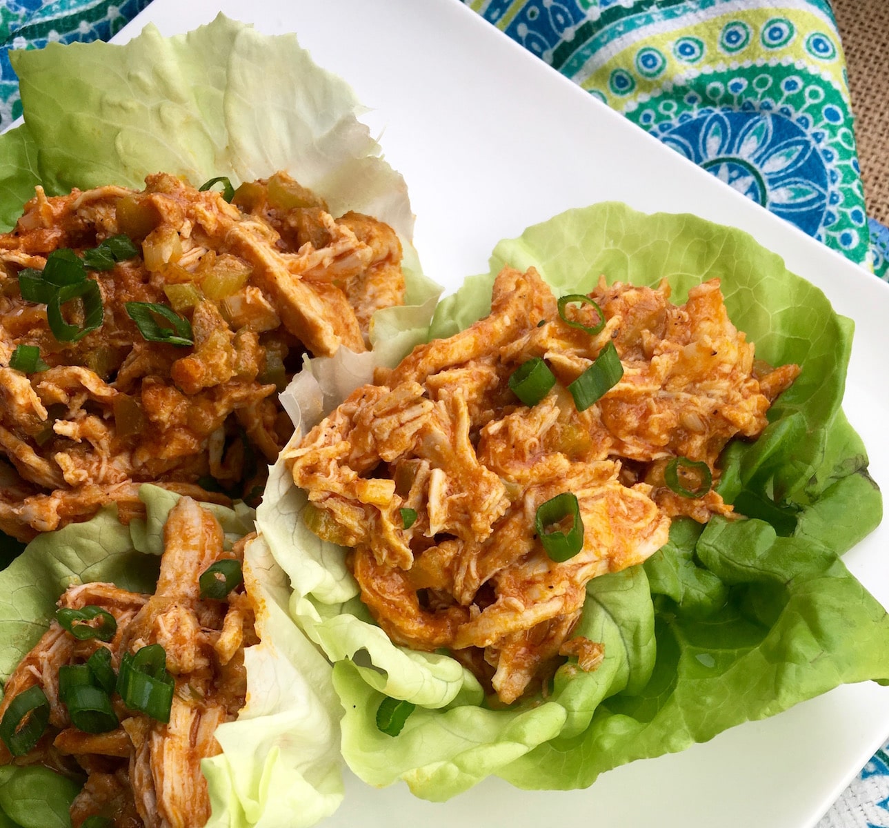 Low Carb Buffalo Chicken Lettuce Wraps