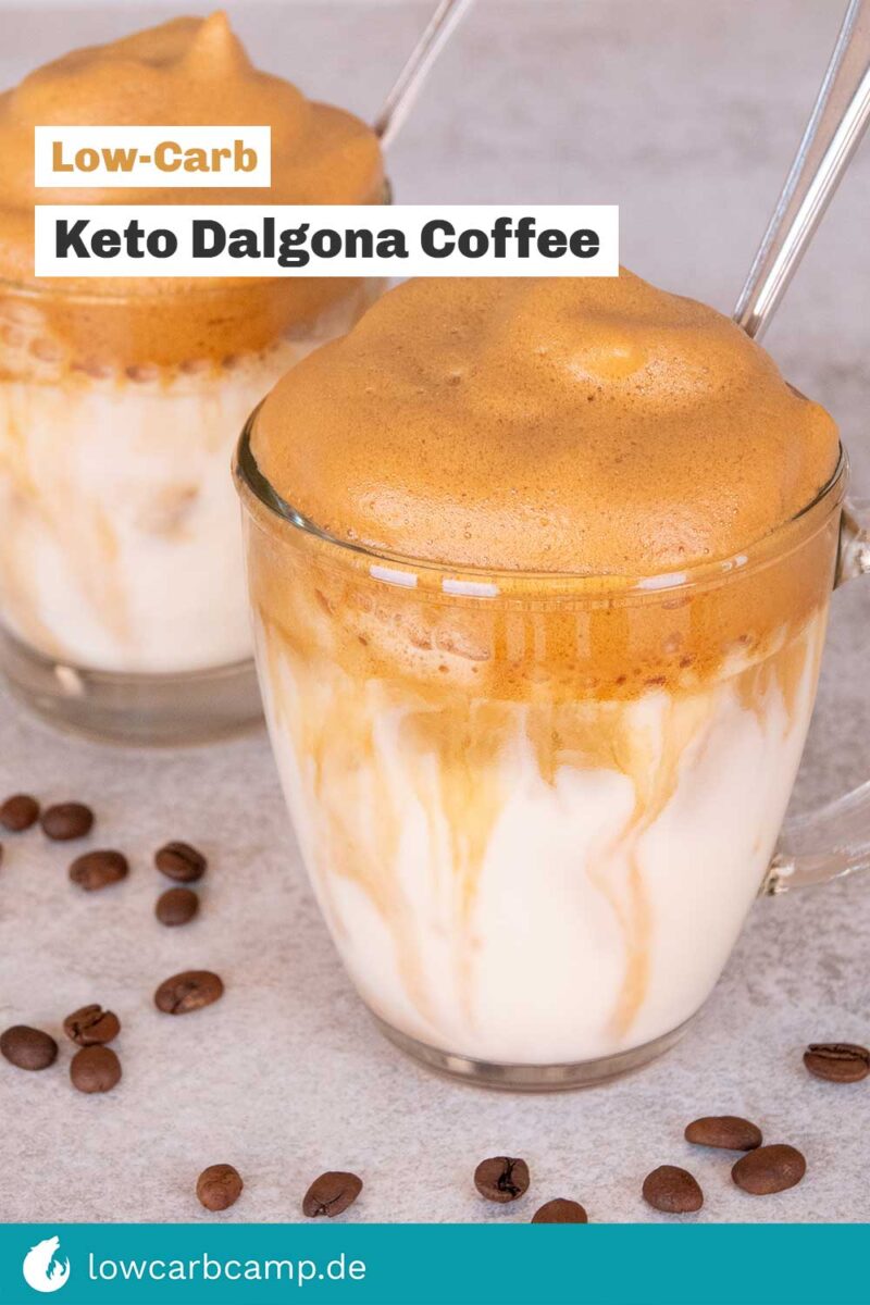 Keto Dalgona Coffee🍹eisgekühlte Erfrischung 🧊 LowCarb Rezept