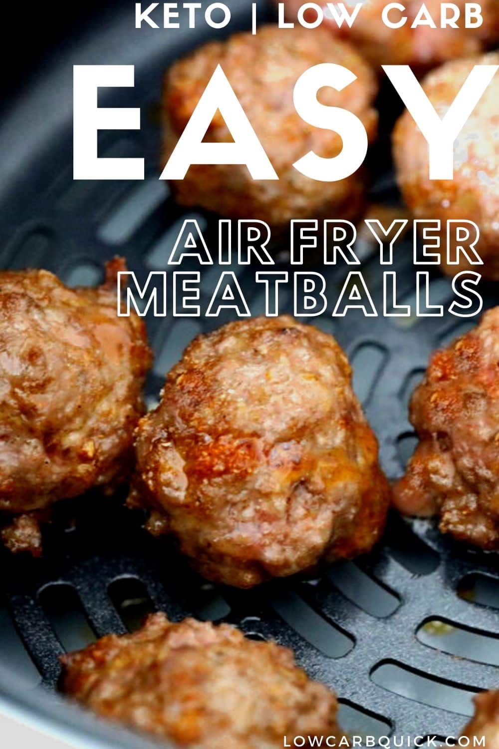 Easy Keto Air Fryer Meatballs (3 Ways!) — Low Carb Quick