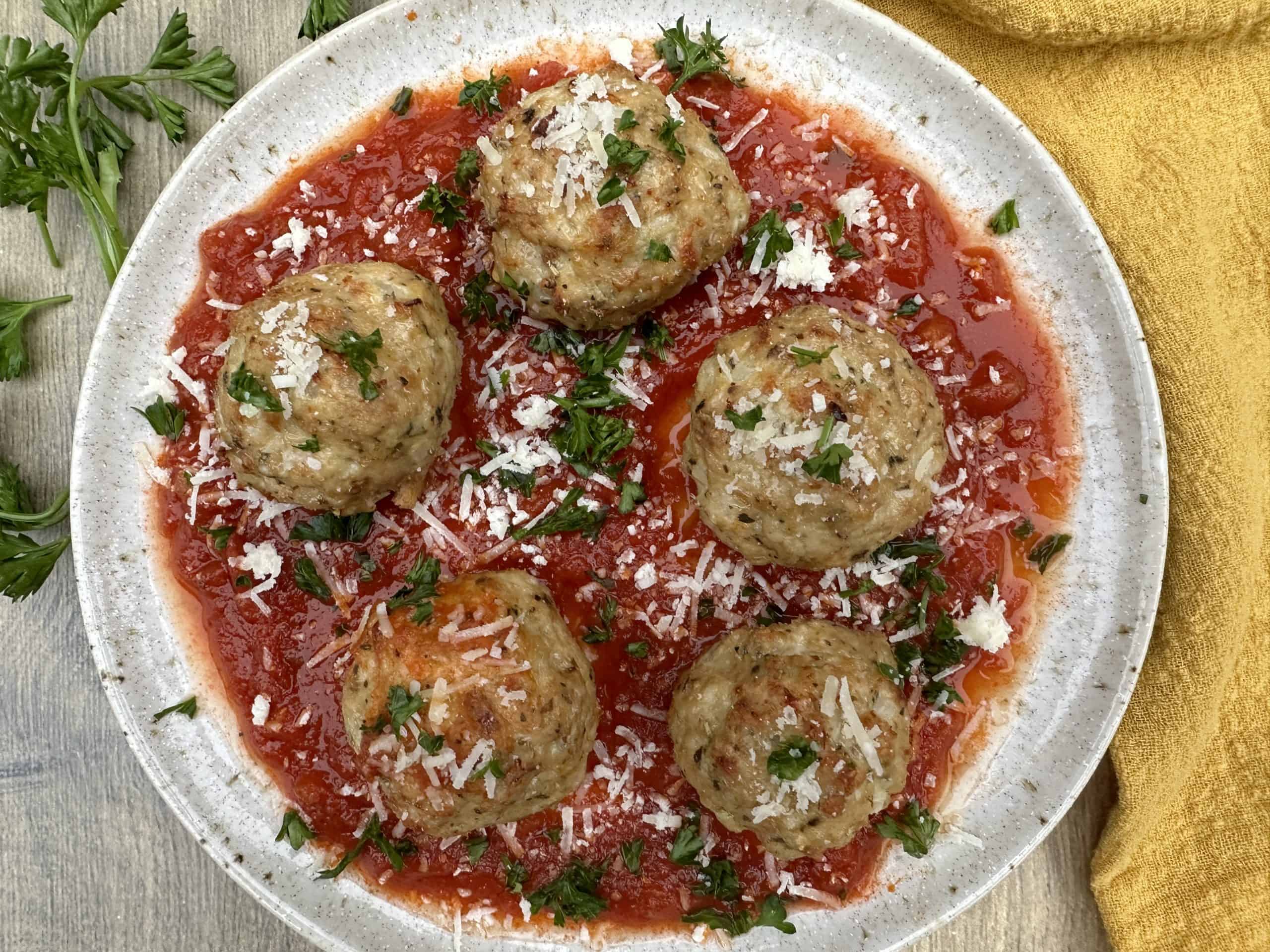 High Protein Turkey Meatballs Low Carb Simplified