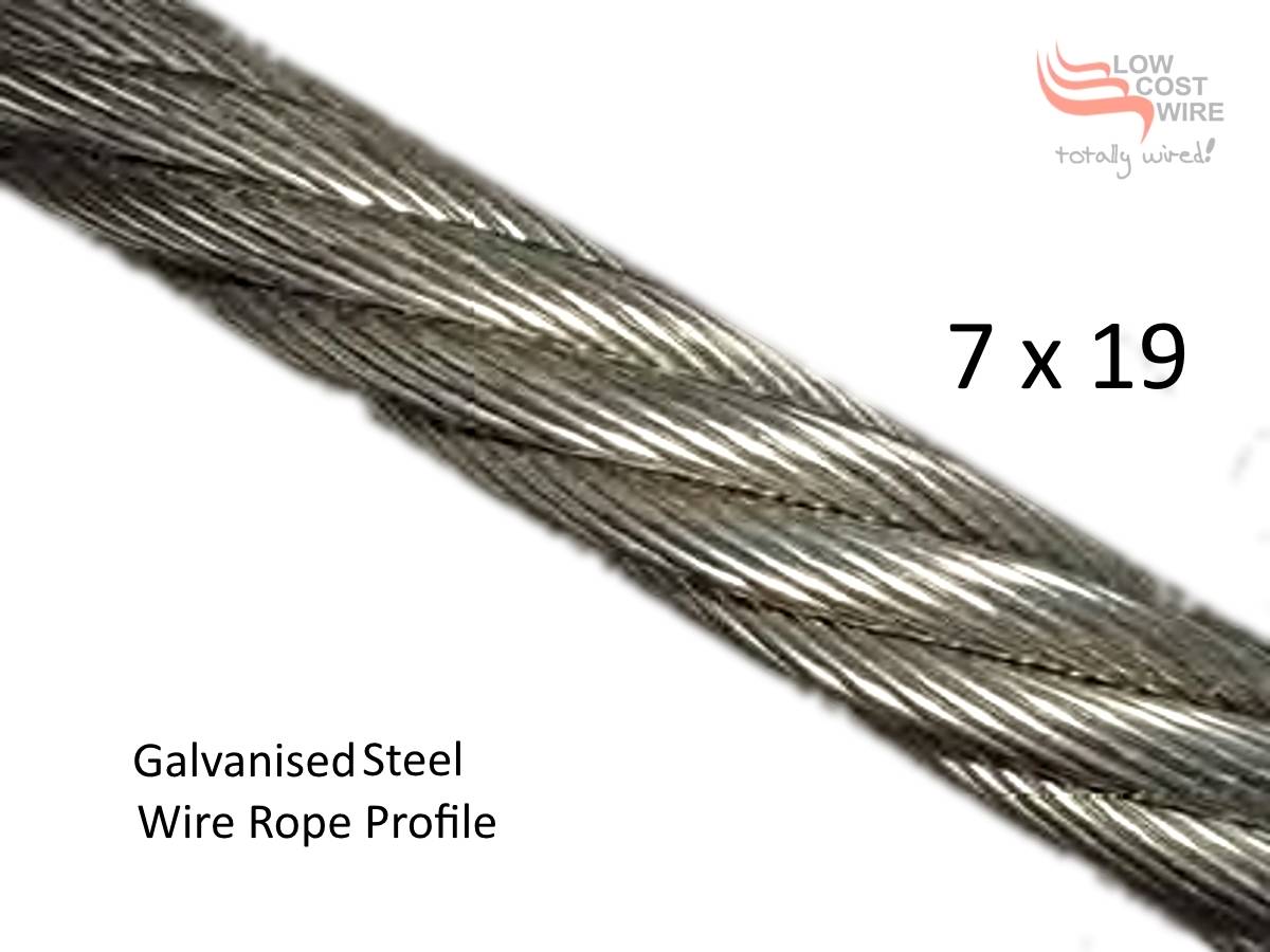 3.2mm Galvanised Steel Wire Rope