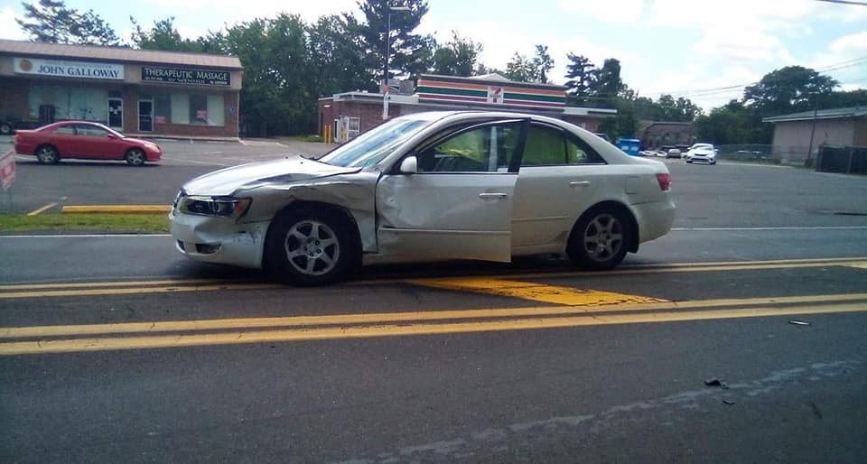 Just In Two Vehicle Crash Slows Traffic on New Falls Road In Levittown