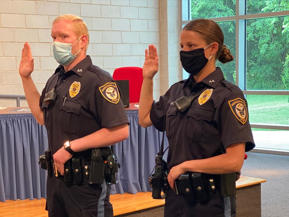 Middletown Hires 2 New Police Officers Lower Bucks Source