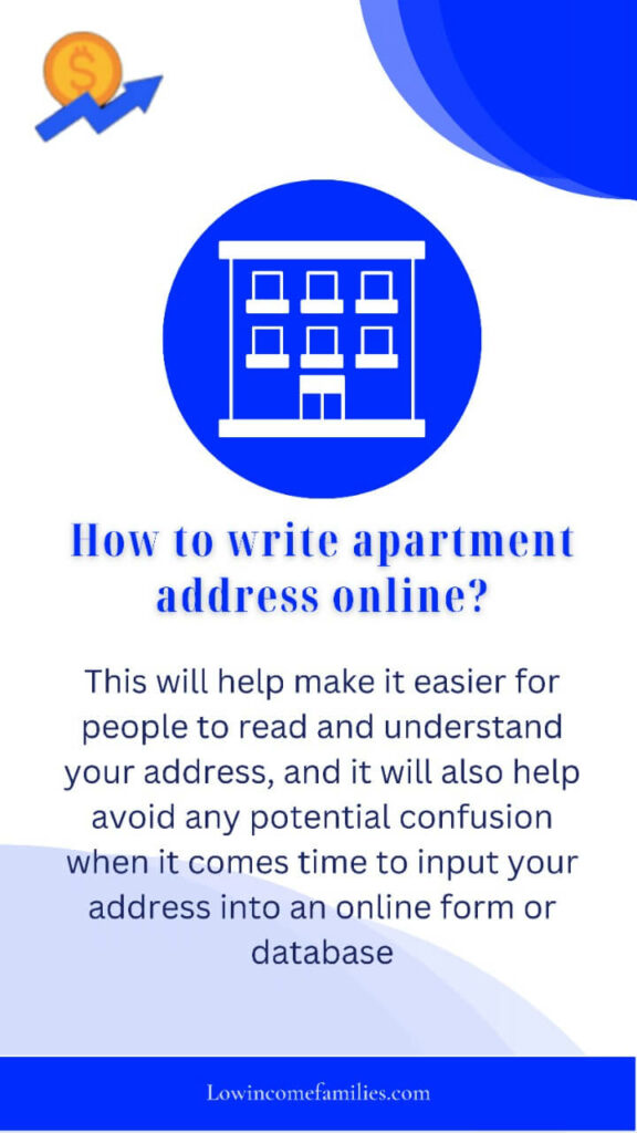 How To Write Address With Apartment Number? Low Families