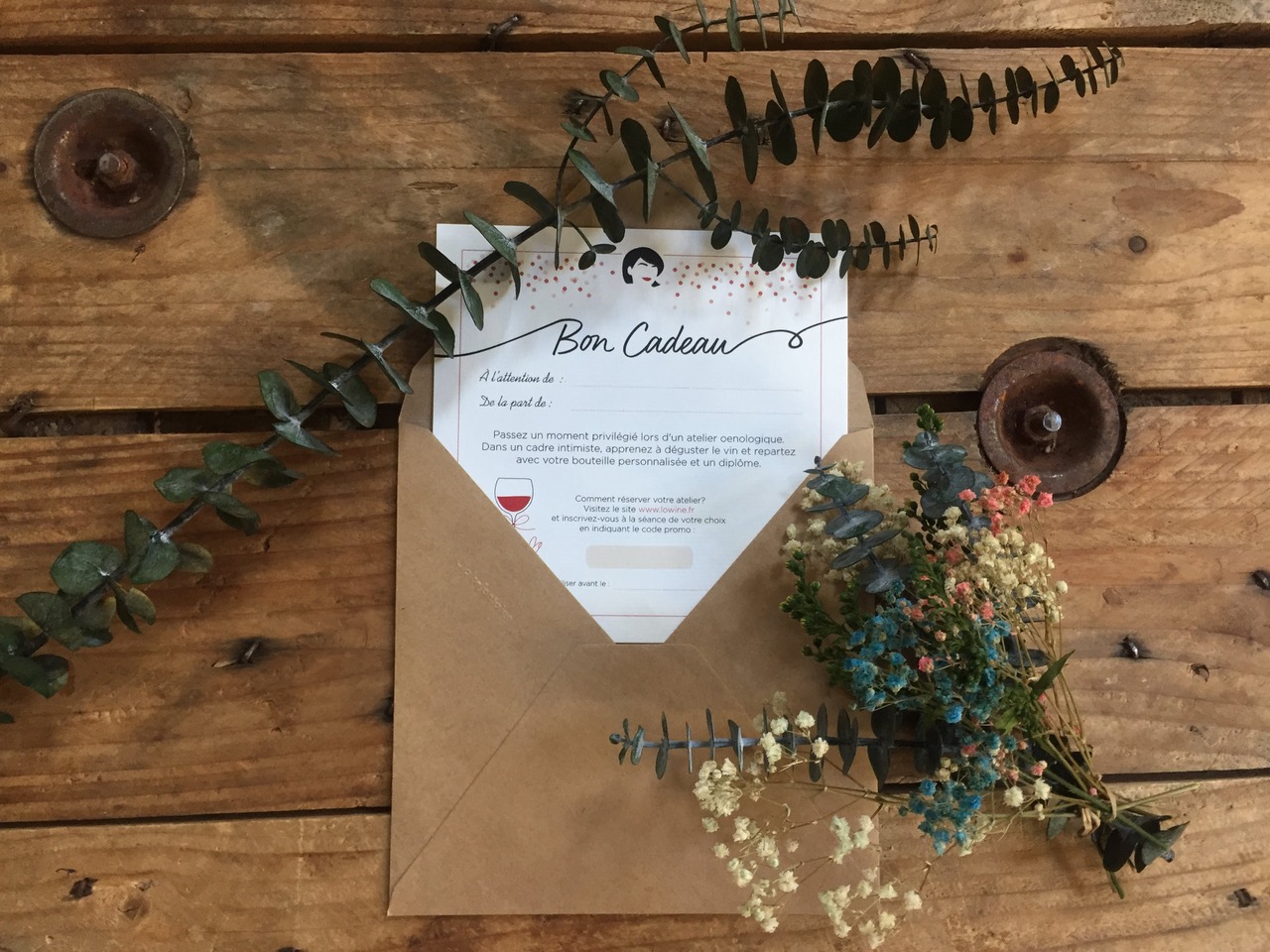 Bon cadeau cours d'œnologie Bordeaux Saint Emilion L.O Wine