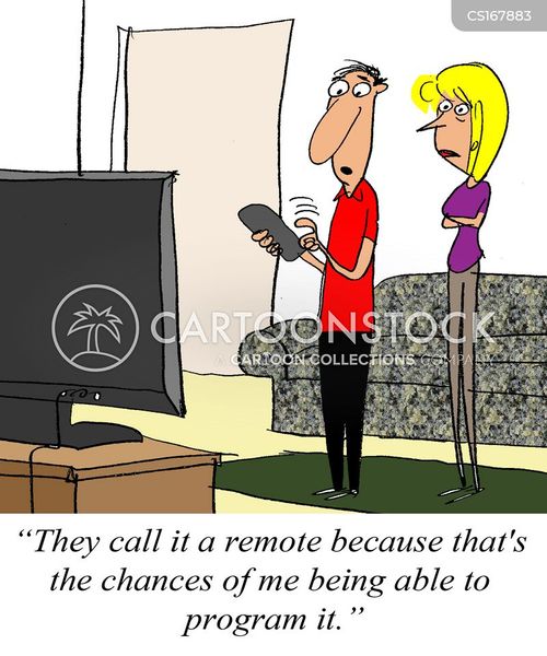 Tv Remote Cartoons and Comics funny pictures from CartoonStock